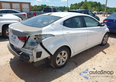 2016 Hyundai Elantra Se from USA, damaged, VIN 5NPDH4AE2GH711014